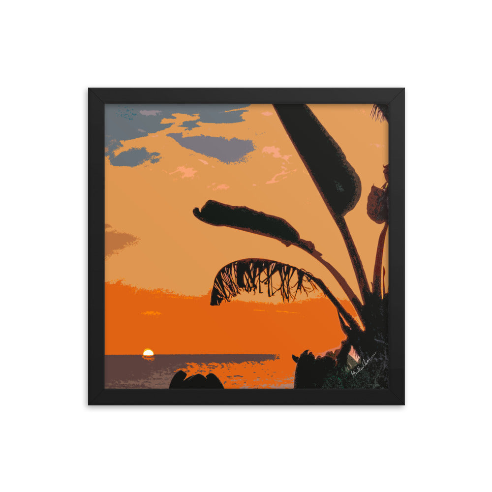 Left Coast Gold Framed Photo Paper Poster Triboca Arts 14″×14″  