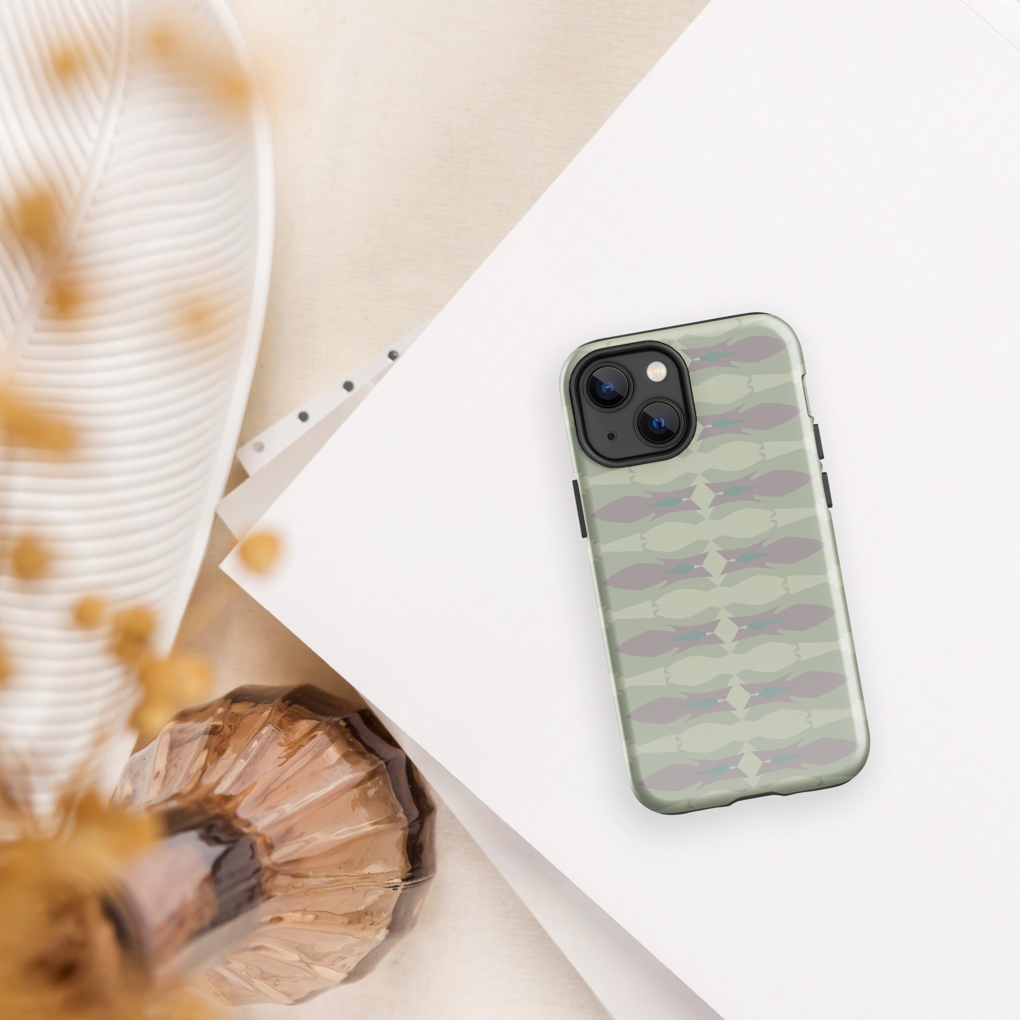 Gulf Shore Tough Case for iPhone® Triboca Arts iPhone 13 mini  