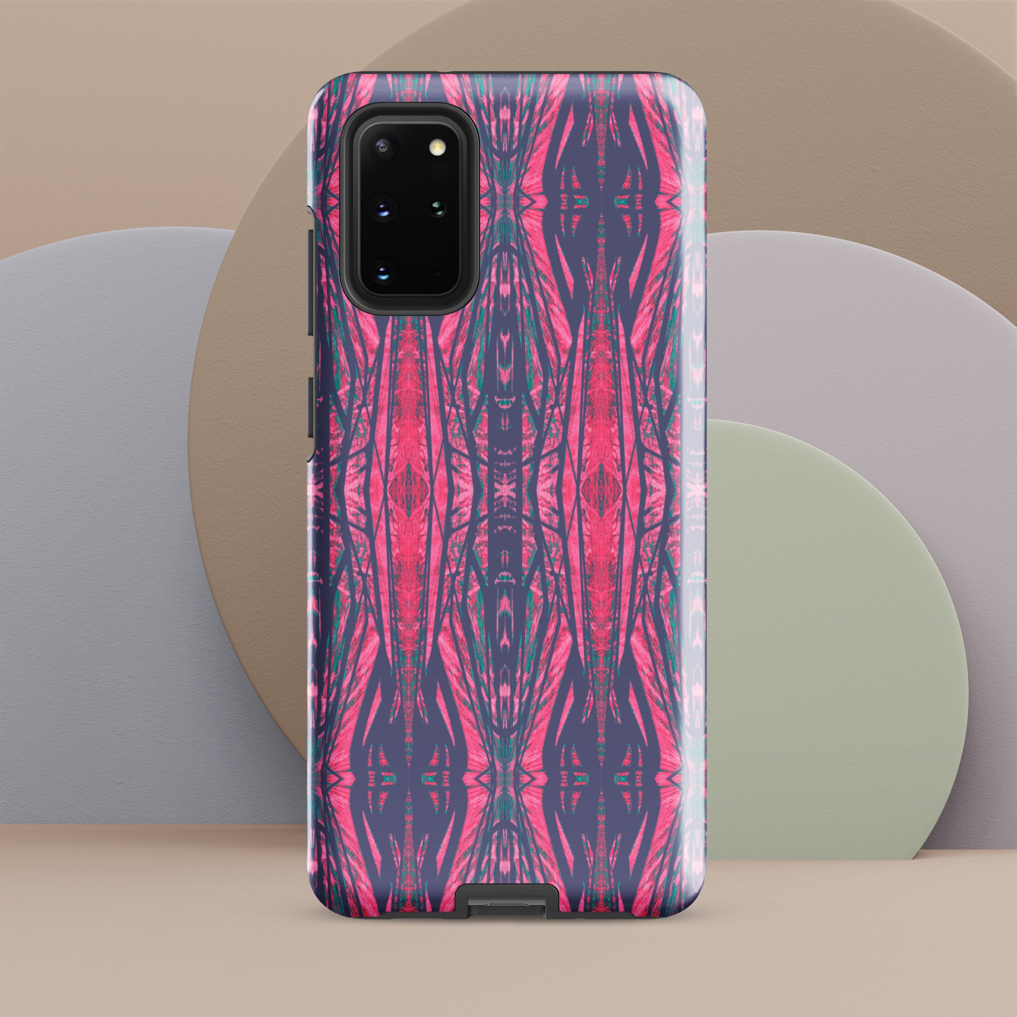 Shadows Gray On Pink Tough Case for Samsung® Triboca Arts Samsung Galaxy S20 Plus  