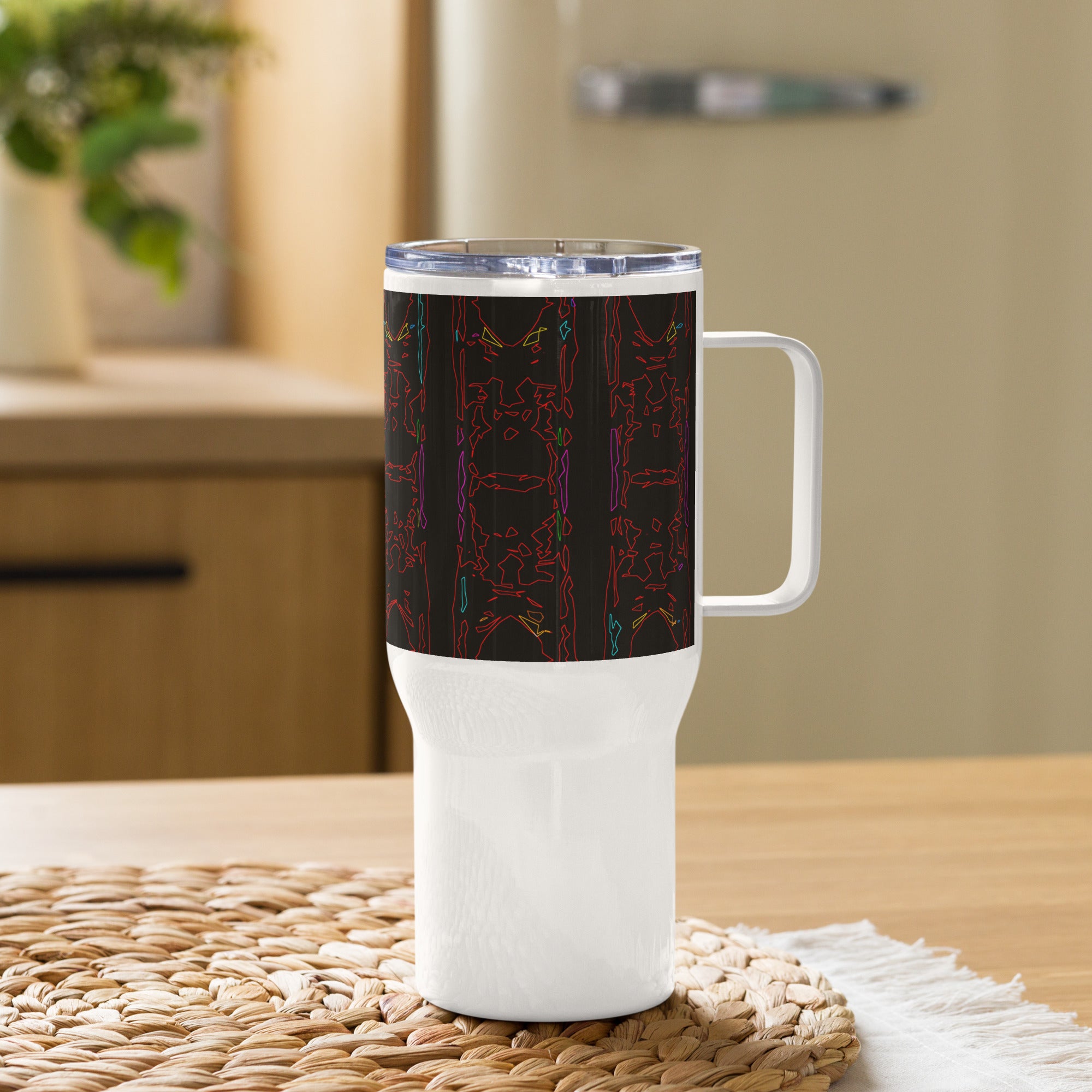 Bay Jetties Elevated Travel Mug With Handle Triboca Arts   