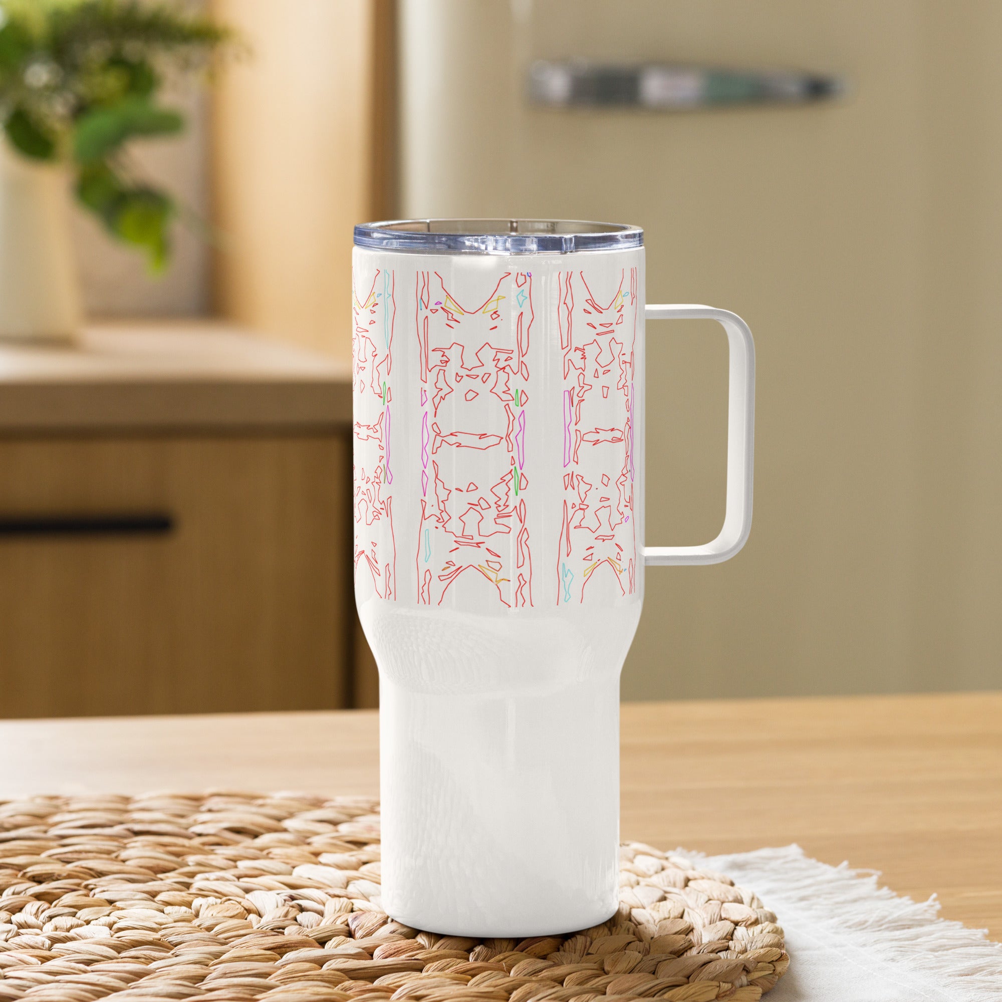 Bay Jetties Elevated Travel Mug With Handle Triboca Arts   