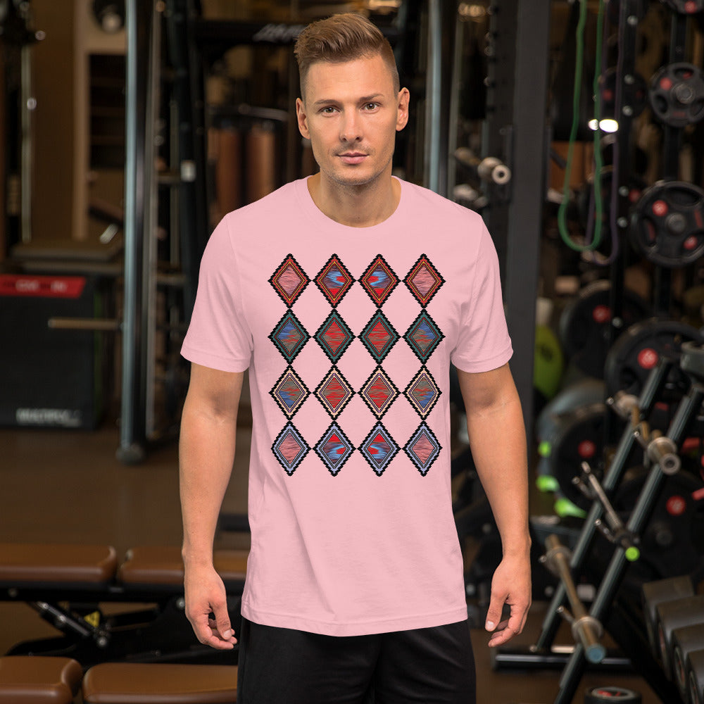 Homelands Men's Colored T-Shirt Triboca Arts Pink S 