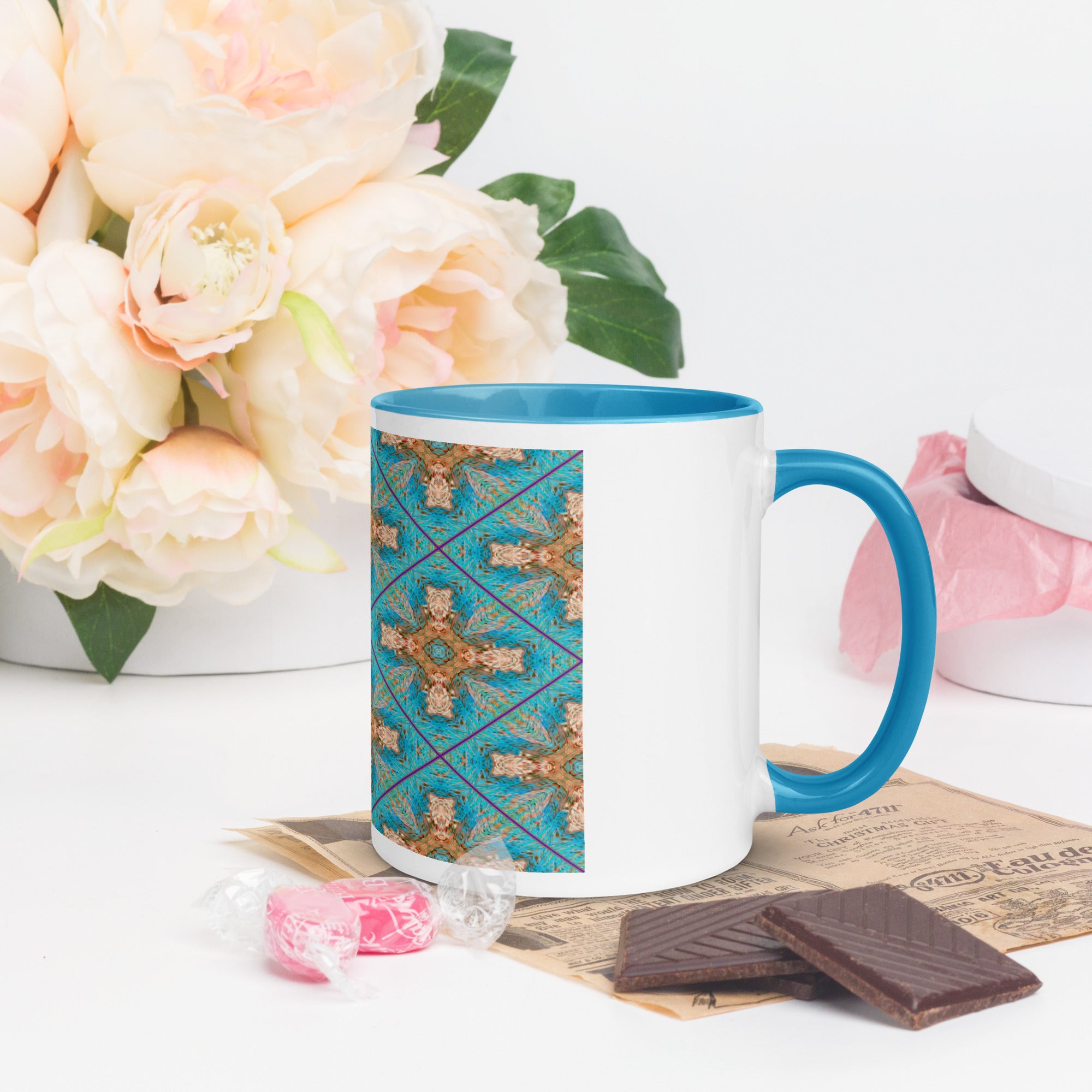 Monterey Strata Mug With Color Inside Triboca Arts   