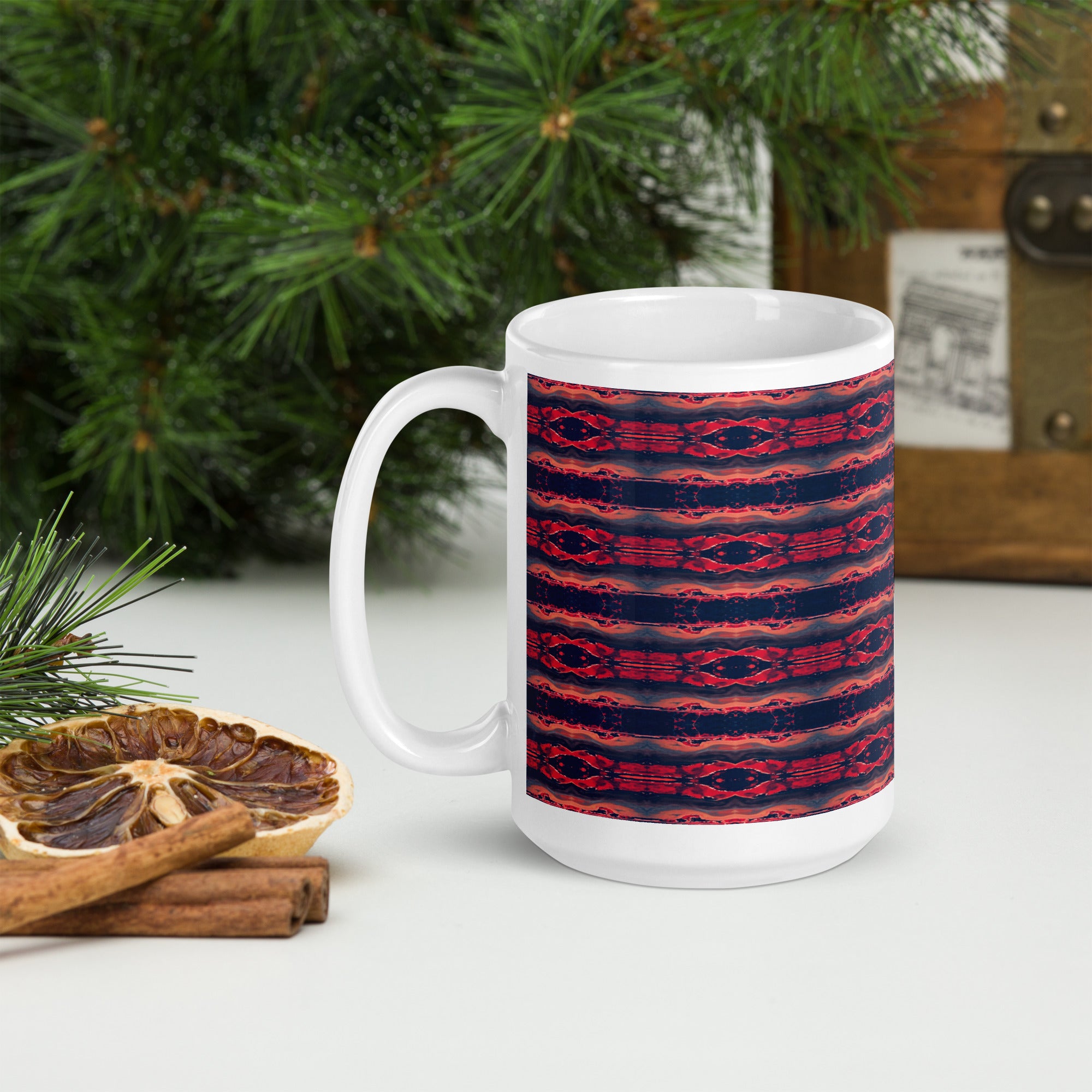 Gulf Shore White Glossy Mug Triboca Arts   