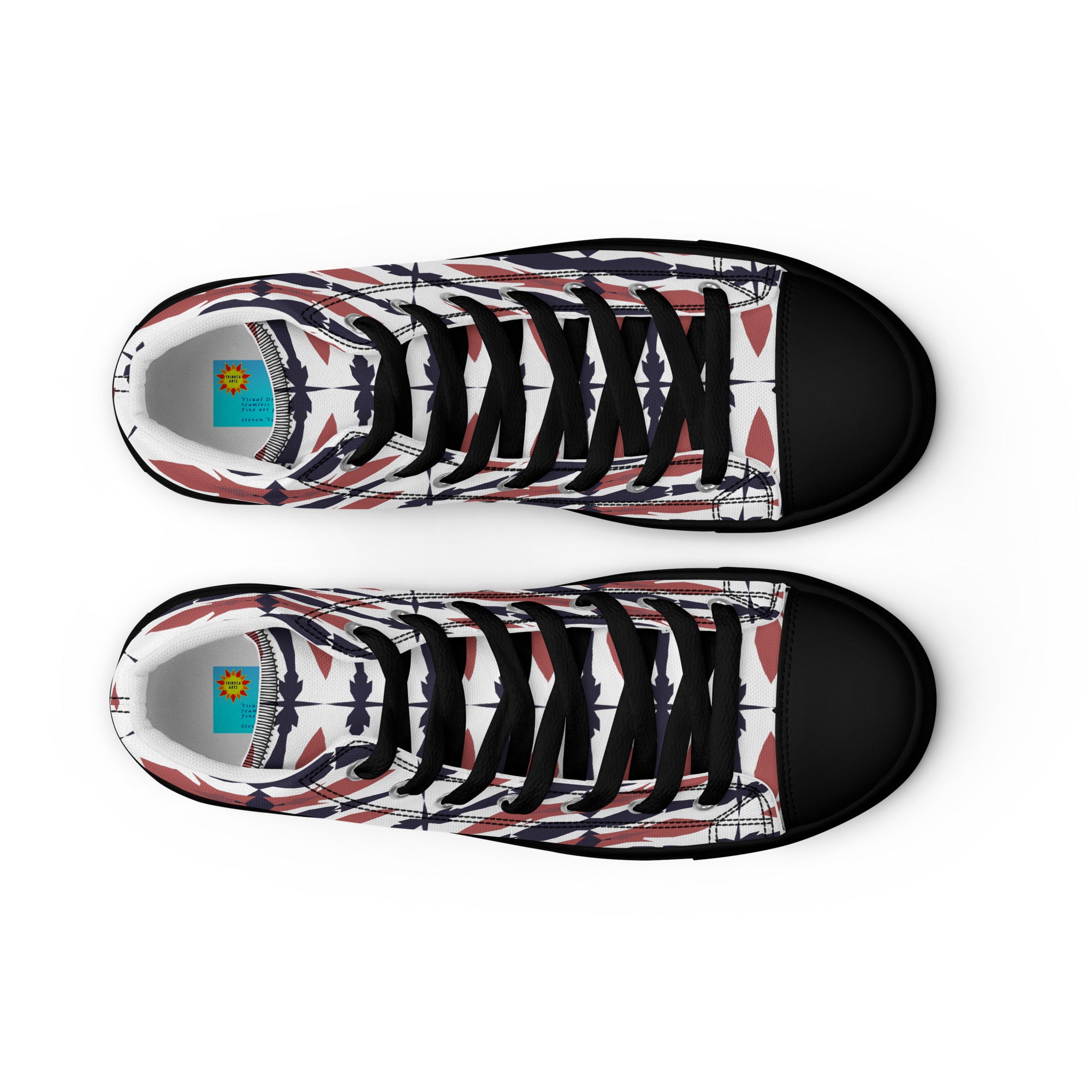Gulf Shore Women's High Top Canvas Shoes Triboca Arts   