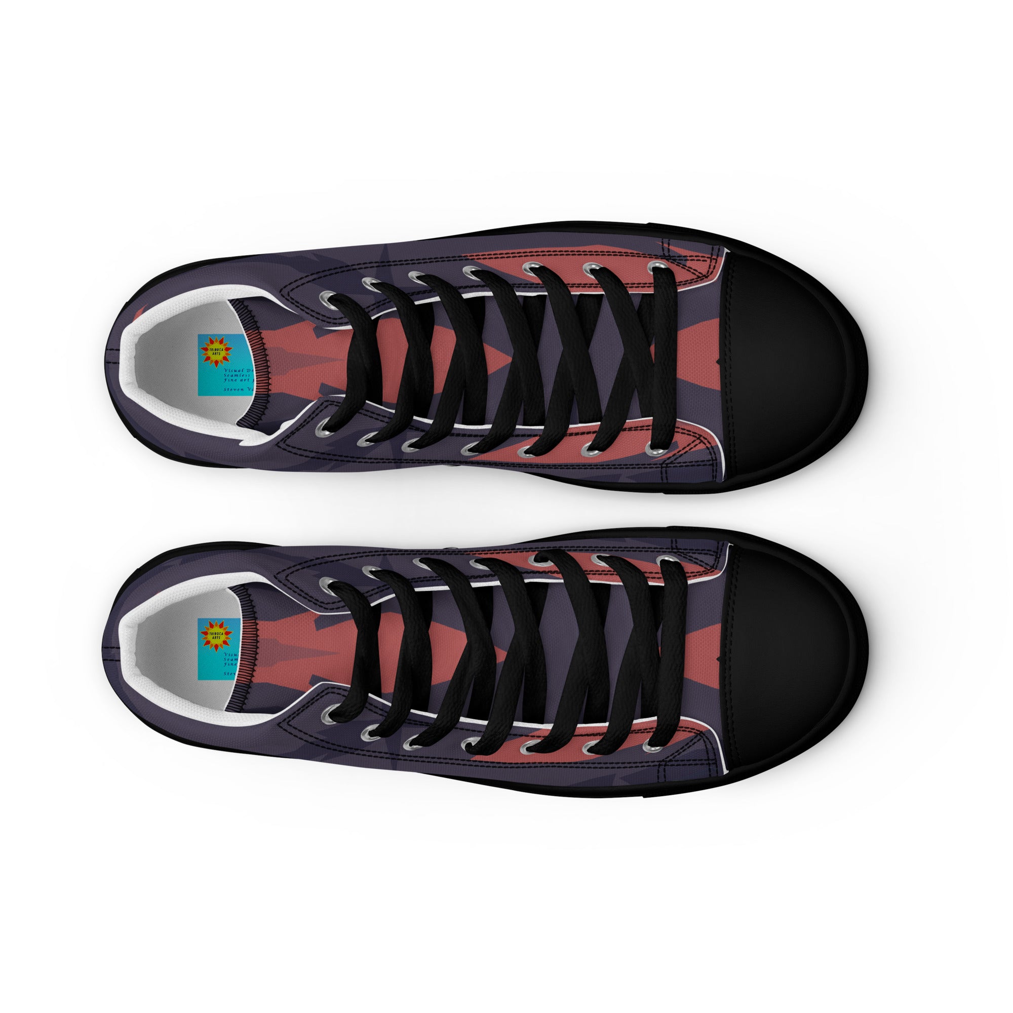 Gulf Shore Women's High Top Canvas Shoes Triboca Arts   
