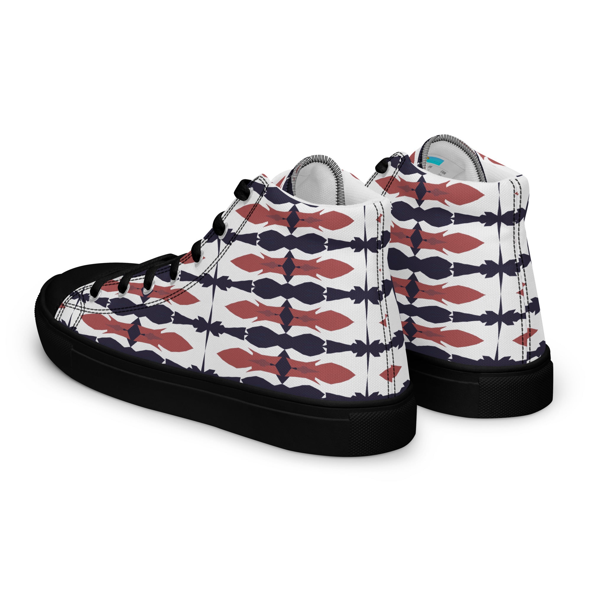 Gulf Shore Women's High Top Canvas Shoes Triboca Arts   