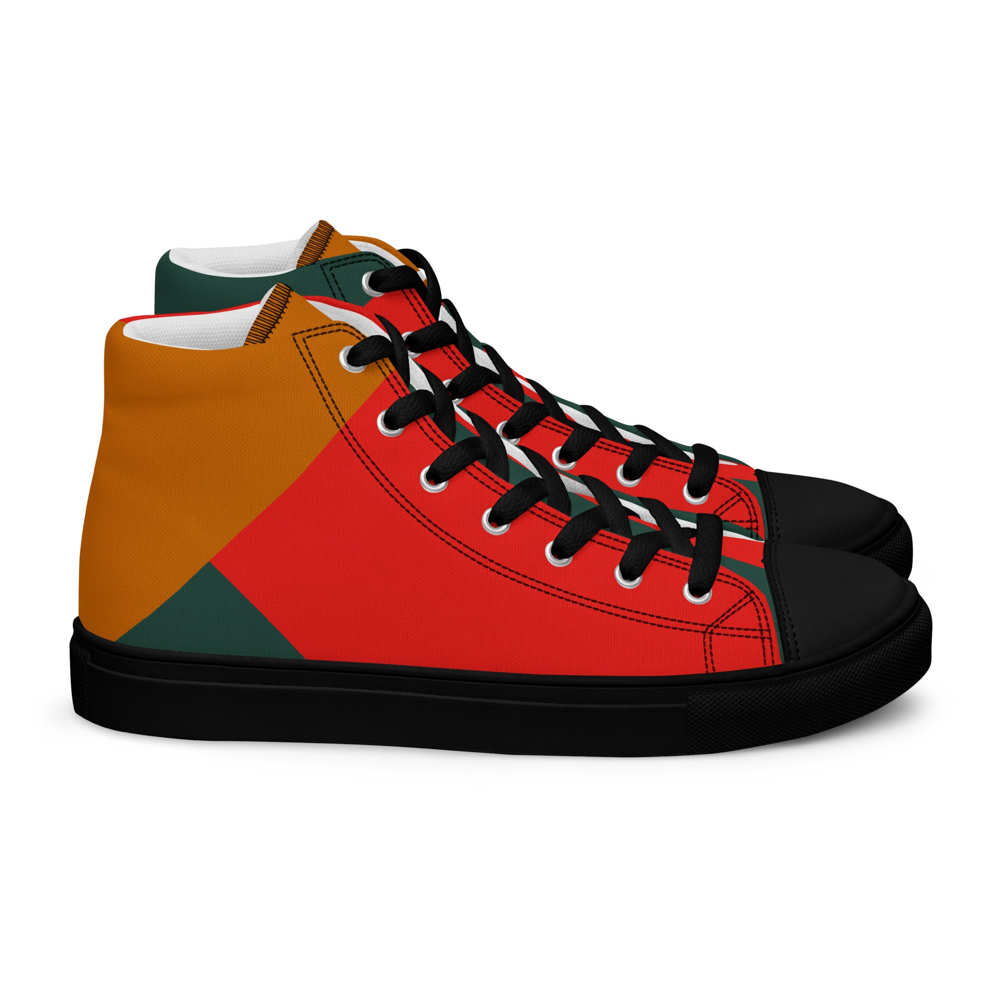 Gulf Shore Women's High Top Canvas Shoes Triboca Arts   
