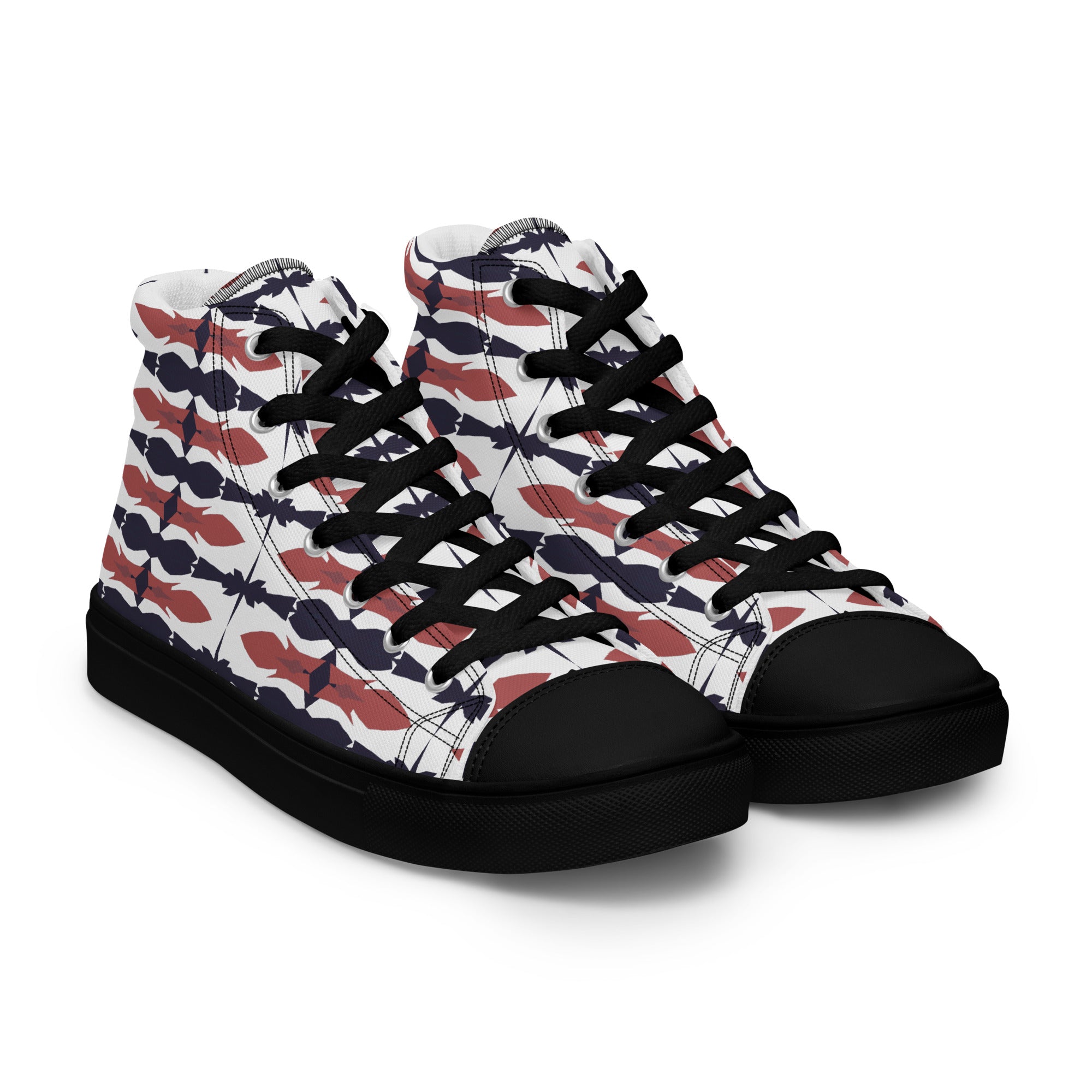 Gulf Shore Women's High Top Canvas Shoes Triboca Arts   