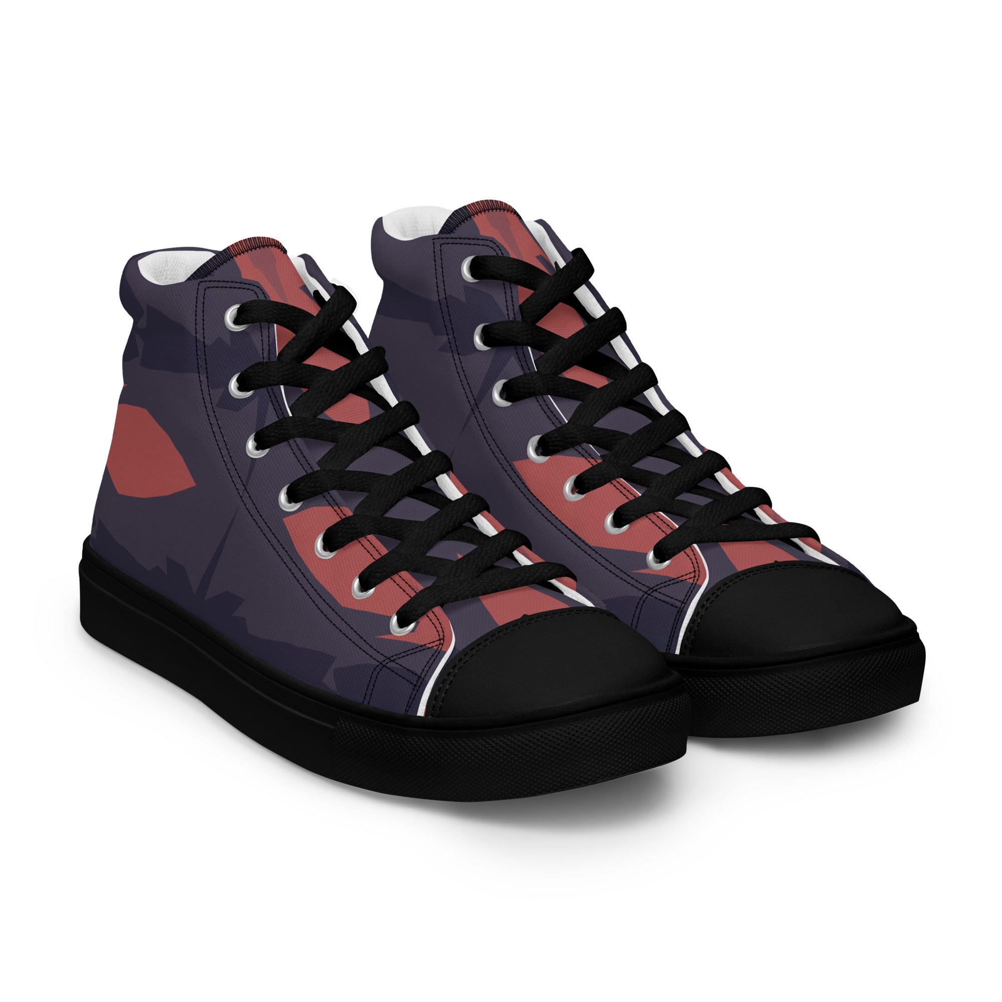 Gulf Shore Women's High Top Canvas Shoes Triboca Arts   