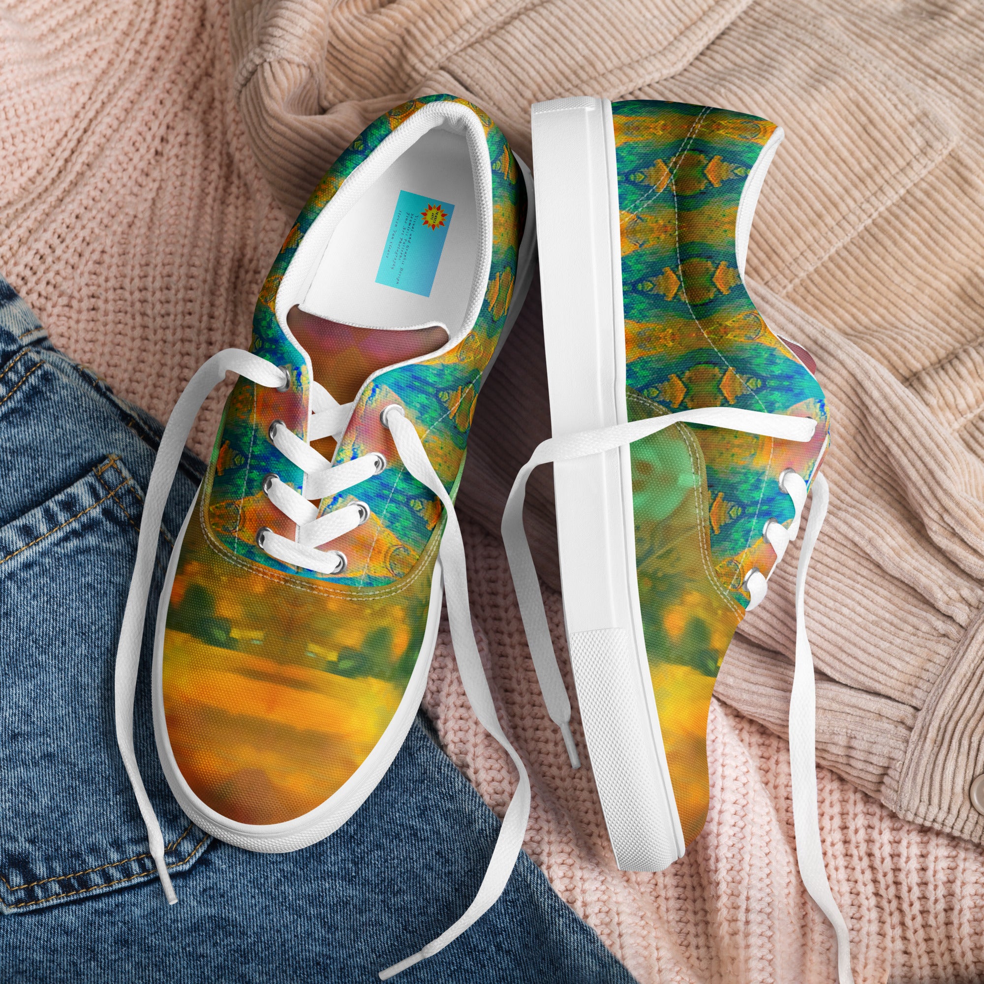 Gold Canyon Women’s Lace-Up Canvas Shoes Triboca Arts   