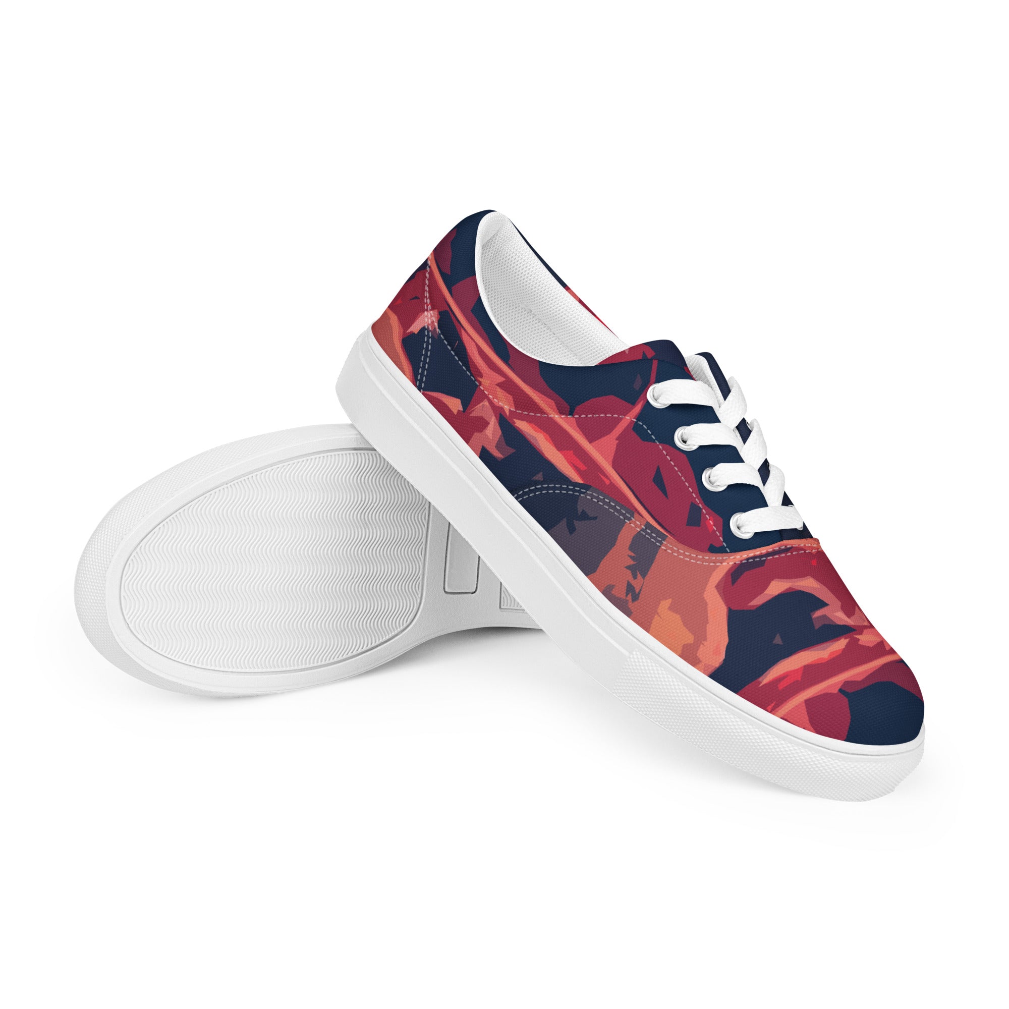 Gulf Shore Women's Lace-Up Canvas Shoes Triboca Arts   