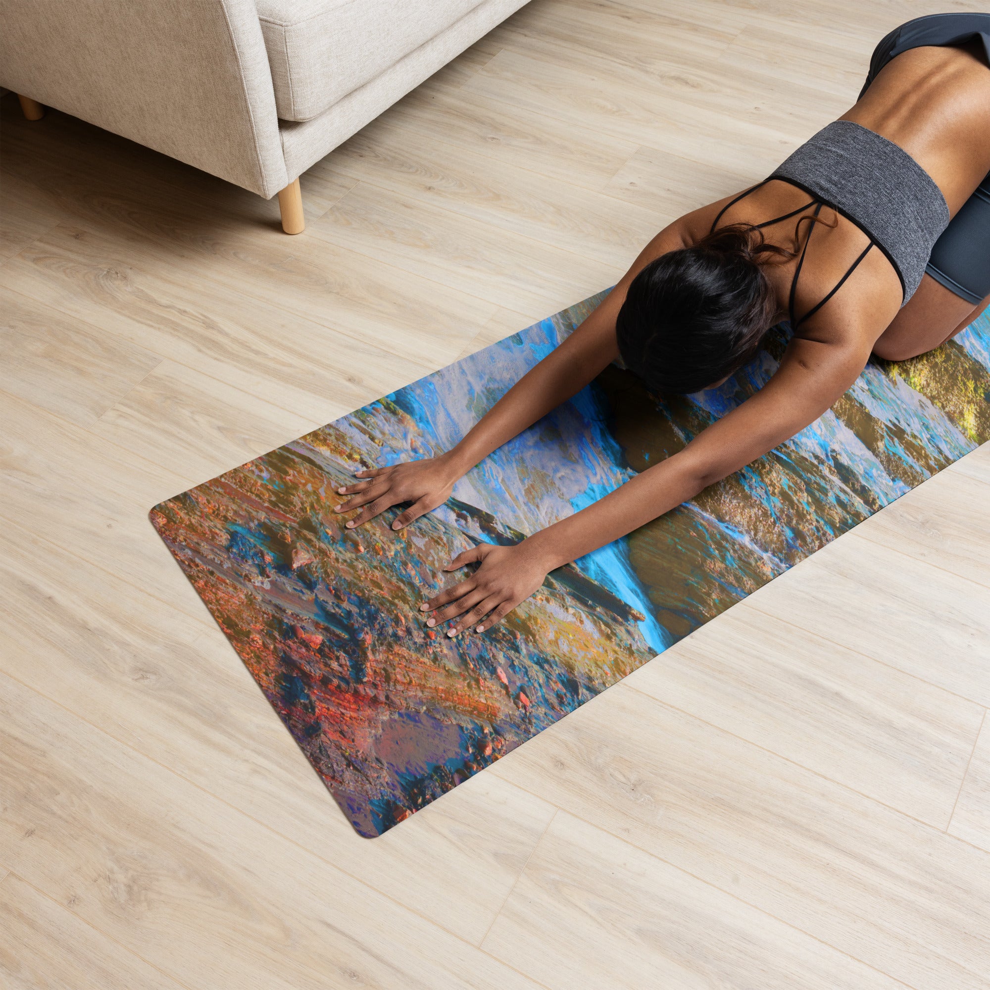 Monterey Azul Yoga Mat Triboca Arts   